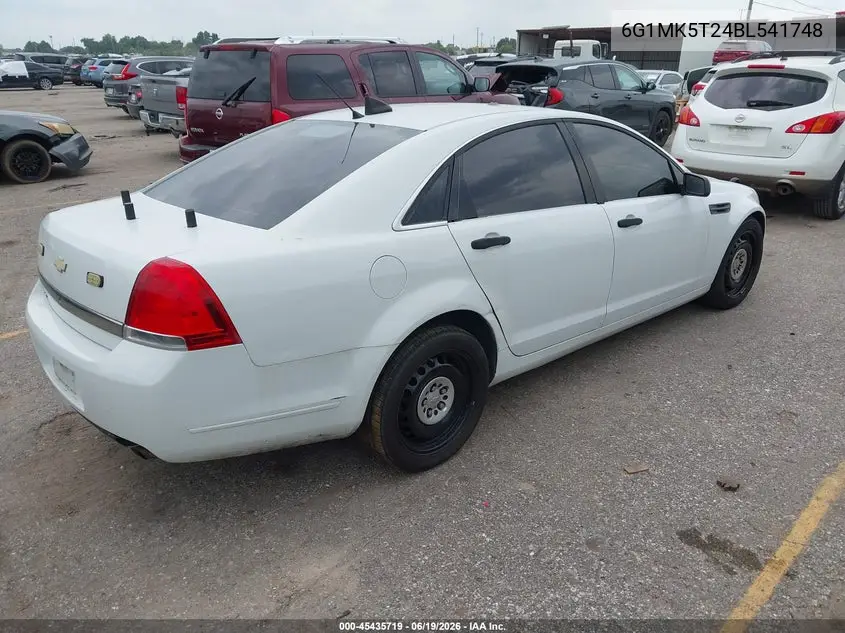 2011 Chevrolet Caprice Police VIN: 6G1MK5T24BL541748 Lot: 45435719