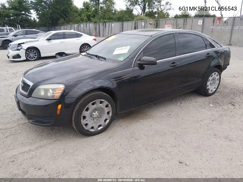 2012 Chevrolet Caprice Detective VIN: 6G1MK5R21CL656543 Lot: 45396112