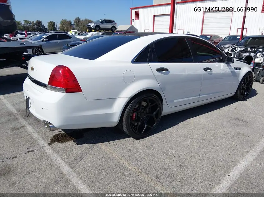 2012 Chevrolet Caprice Police VIN: 6G1MK5U28CL661990 Lot: 45630213