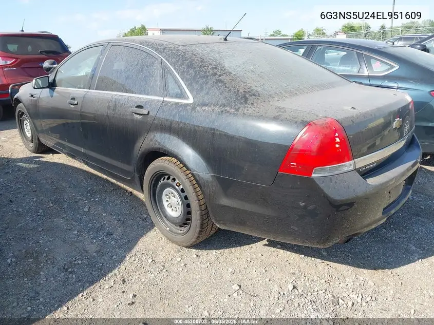 2014 Chevrolet Caprice Police VIN: 6G3NS5U24EL951609 Lot: 45300703