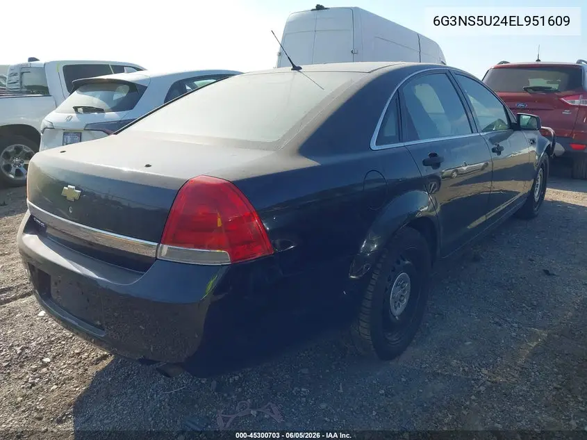2014 Chevrolet Caprice Police VIN: 6G3NS5U24EL951609 Lot: 45300703