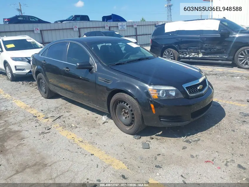 2014 Chevrolet Caprice Police VIN: 6G3NS5U36EL948588 Lot: 45612757