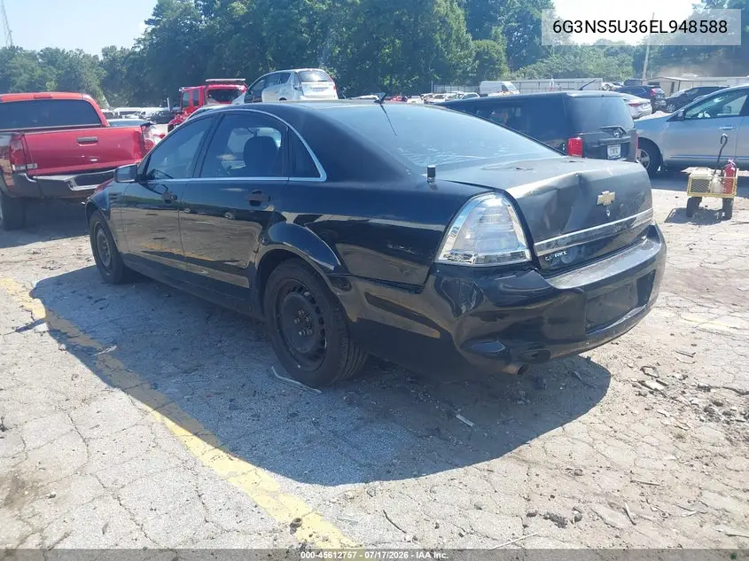 2014 Chevrolet Caprice Police VIN: 6G3NS5U36EL948588 Lot: 45612757