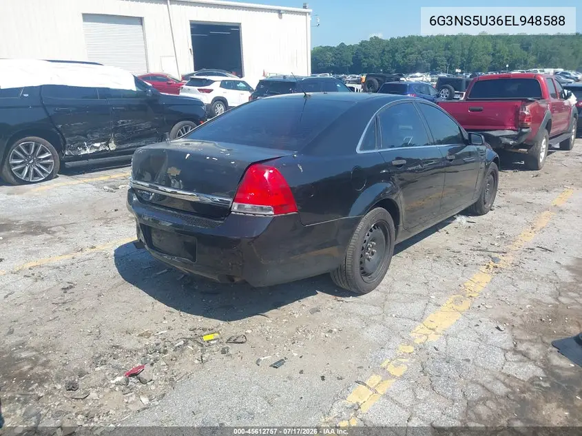 2014 Chevrolet Caprice Police VIN: 6G3NS5U36EL948588 Lot: 45612757