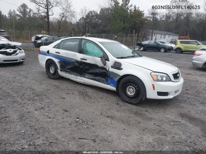 2015 Chevrolet Caprice Police VIN: 6G3NS5U39FL140625 Lot: 44319161