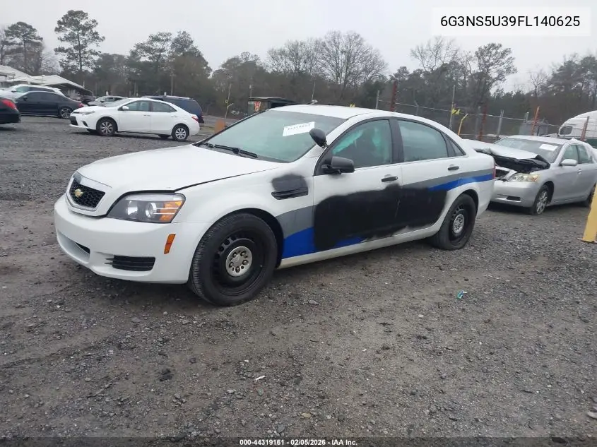2015 Chevrolet Caprice Police VIN: 6G3NS5U39FL140625 Lot: 44319161