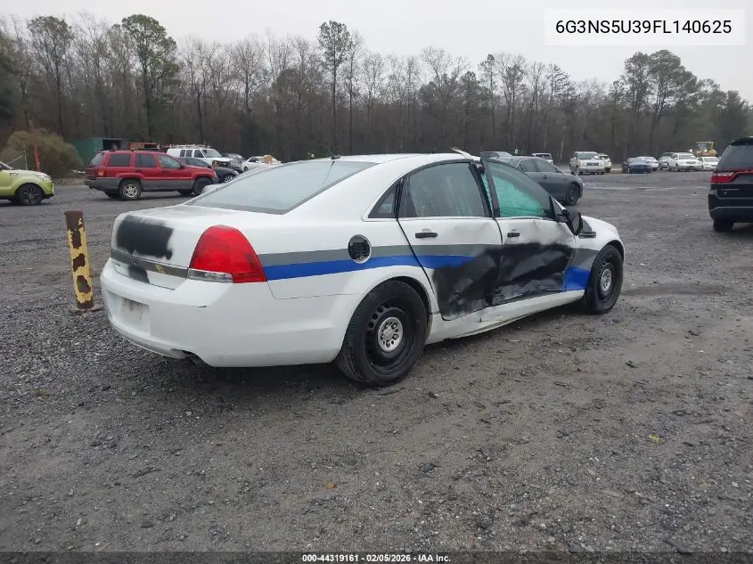 2015 Chevrolet Caprice Police VIN: 6G3NS5U39FL140625 Lot: 44319161