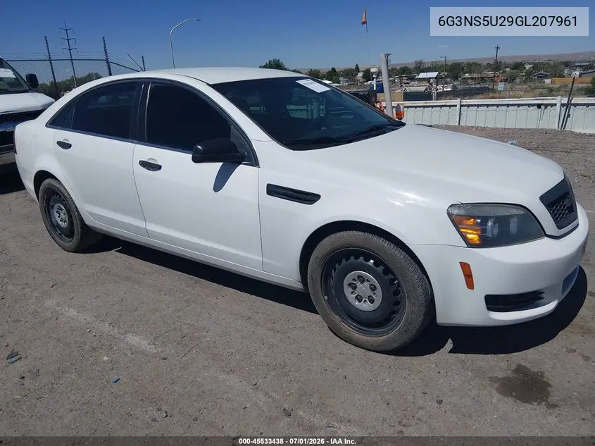 2016 Chevrolet Caprice Police VIN: 6G3NS5U29GL207961 Lot: 45533438