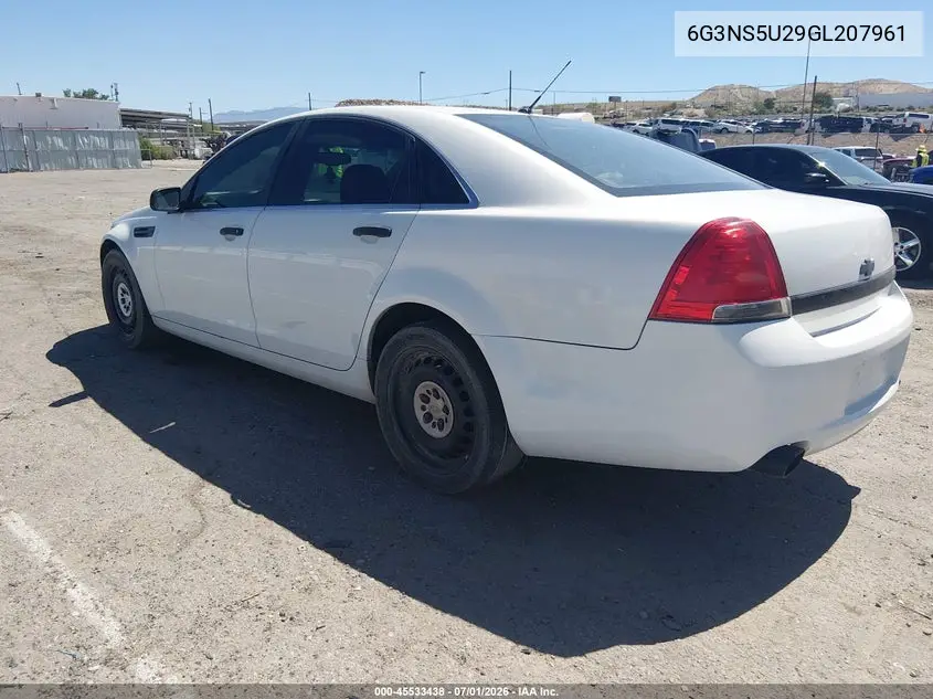 2016 Chevrolet Caprice Police VIN: 6G3NS5U29GL207961 Lot: 45533438