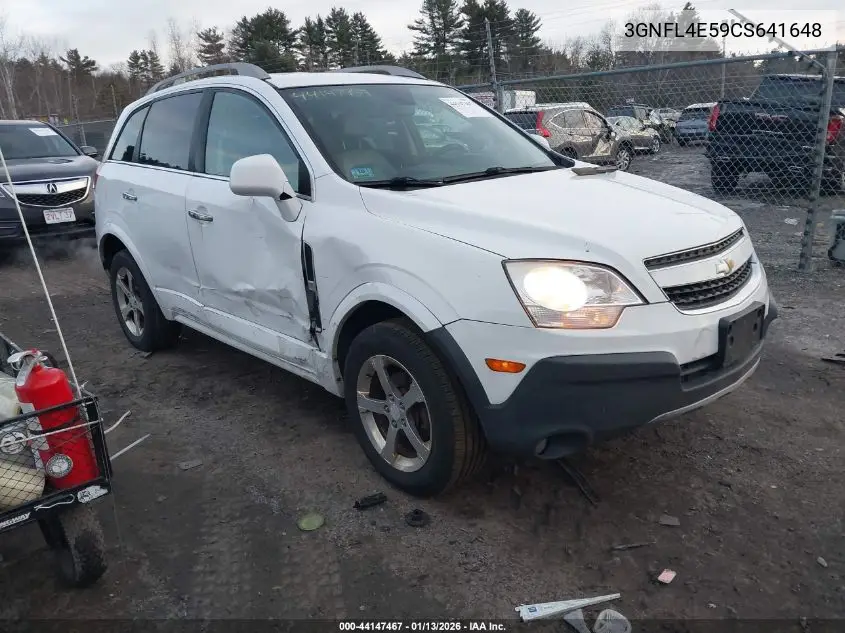 2012 Chevrolet Captiva Sport Ltz VIN: 3GNFL4E59CS641648 Lot: 44147467