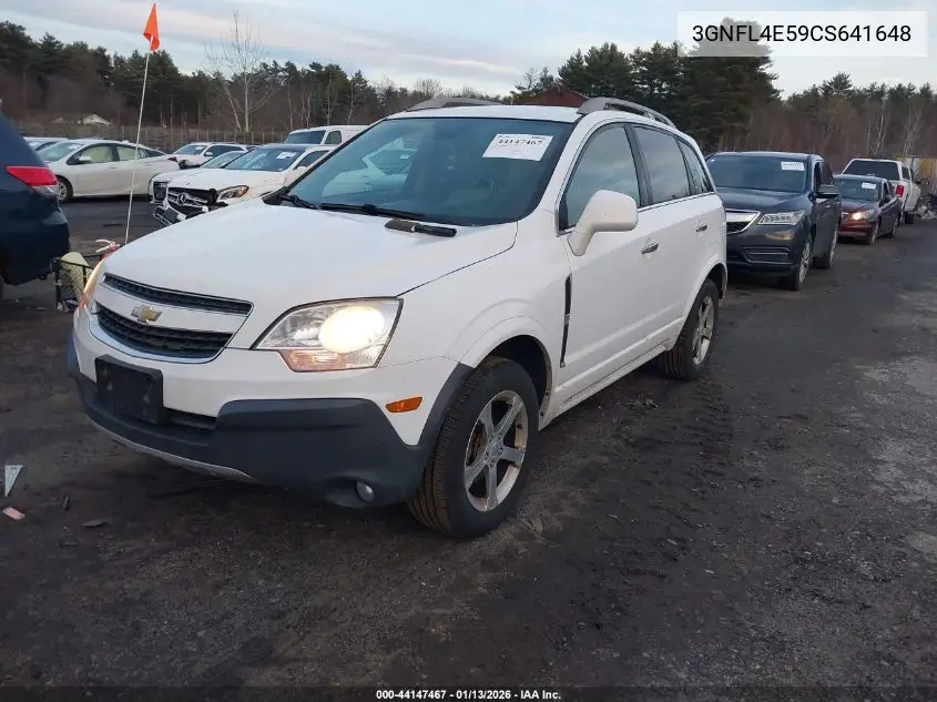 2012 Chevrolet Captiva Sport Ltz VIN: 3GNFL4E59CS641648 Lot: 44147467