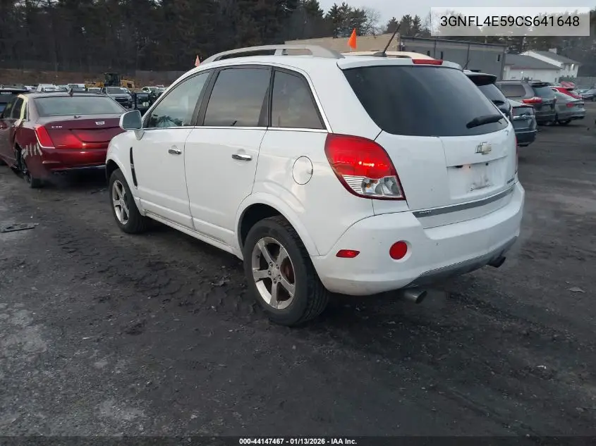 2012 Chevrolet Captiva Sport Ltz VIN: 3GNFL4E59CS641648 Lot: 44147467