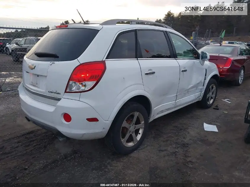 2012 Chevrolet Captiva Sport Ltz VIN: 3GNFL4E59CS641648 Lot: 44147467