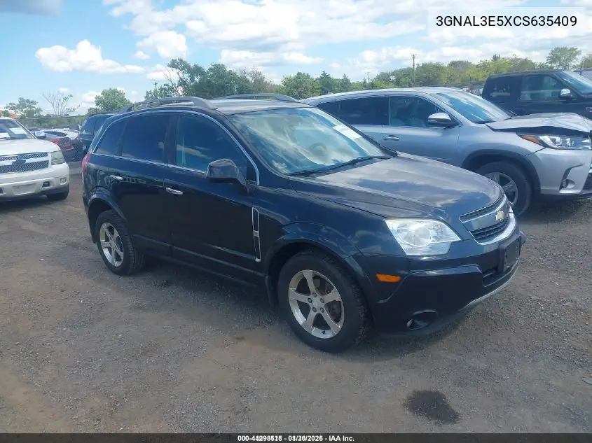 2012 Chevrolet Captiva Sport Lt VIN: 3GNAL3E5XCS635409 Lot: 44293518