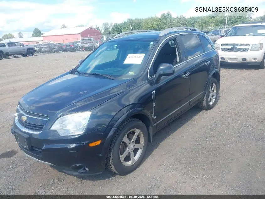 2012 Chevrolet Captiva Sport Lt VIN: 3GNAL3E5XCS635409 Lot: 44293518