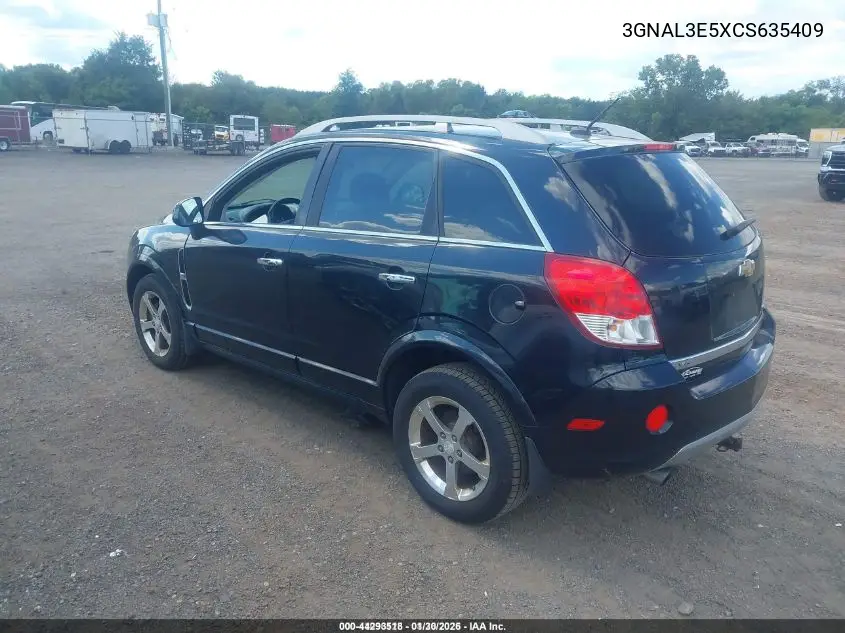 2012 Chevrolet Captiva Sport Lt VIN: 3GNAL3E5XCS635409 Lot: 44293518