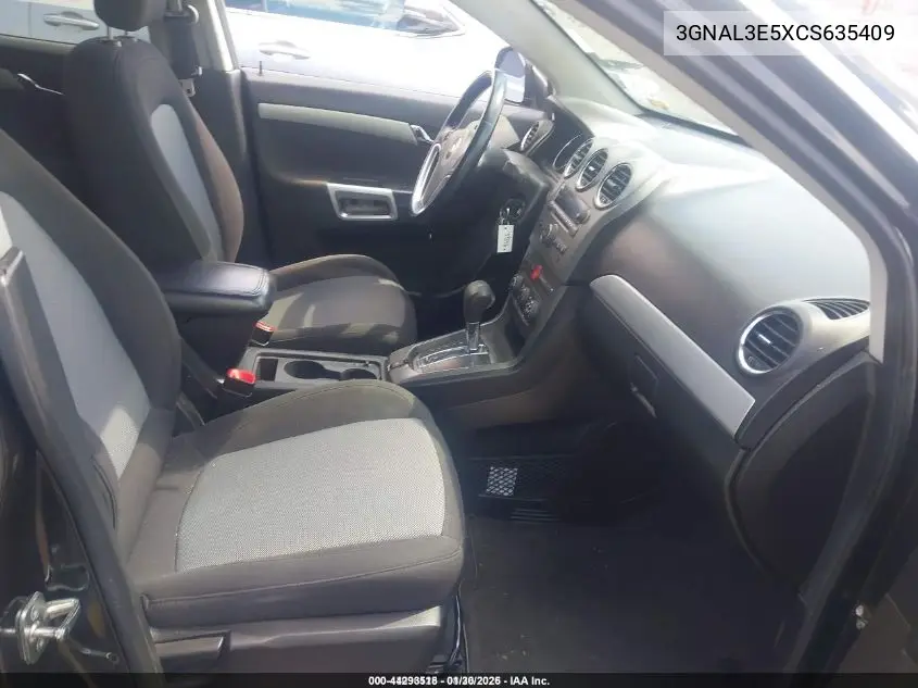 2012 Chevrolet Captiva Sport Lt VIN: 3GNAL3E5XCS635409 Lot: 44293518