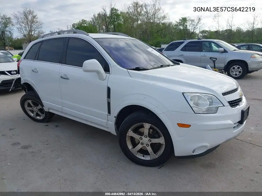 2012 Chevrolet Captiva Sport Lt VIN: 3GNAL3E57CS642219 Lot: 44842992
