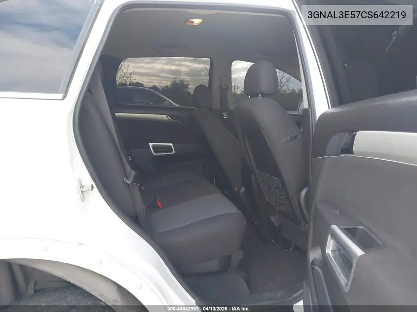 2012 Chevrolet Captiva Sport Lt VIN: 3GNAL3E57CS642219 Lot: 44842992