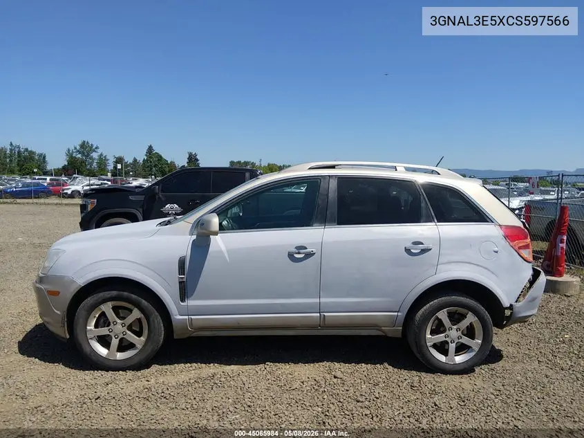 2012 Chevrolet Captiva Sport Lt VIN: 3GNAL3E5XCS597566 Lot: 45065984