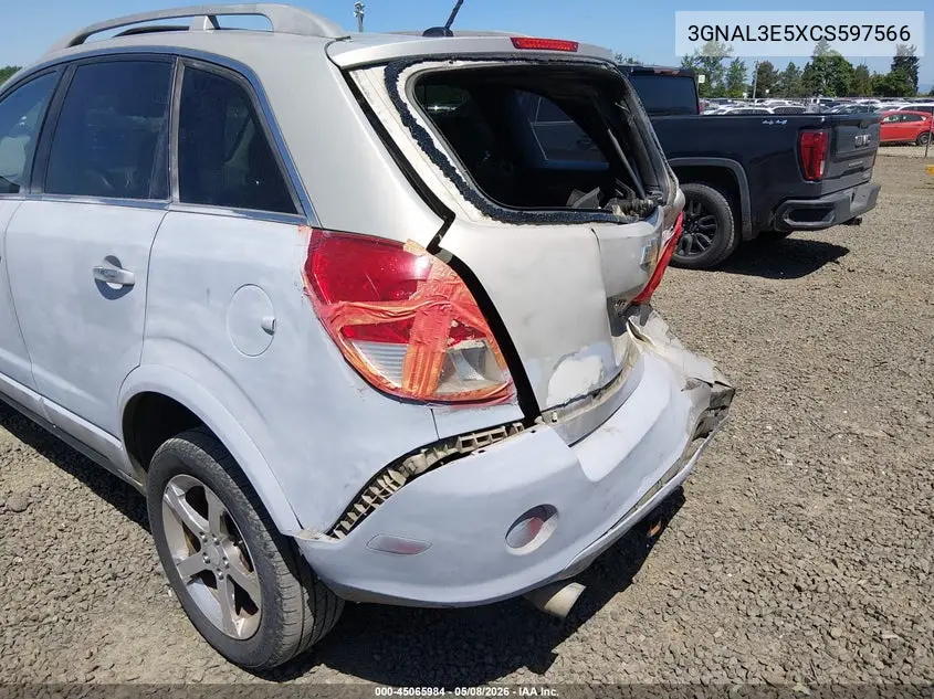 2012 Chevrolet Captiva Sport Lt VIN: 3GNAL3E5XCS597566 Lot: 45065984