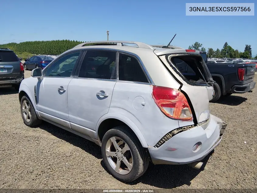 2012 Chevrolet Captiva Sport Lt VIN: 3GNAL3E5XCS597566 Lot: 45065984