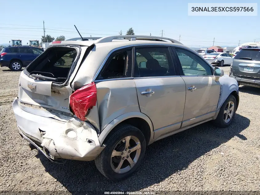 2012 Chevrolet Captiva Sport Lt VIN: 3GNAL3E5XCS597566 Lot: 45065984