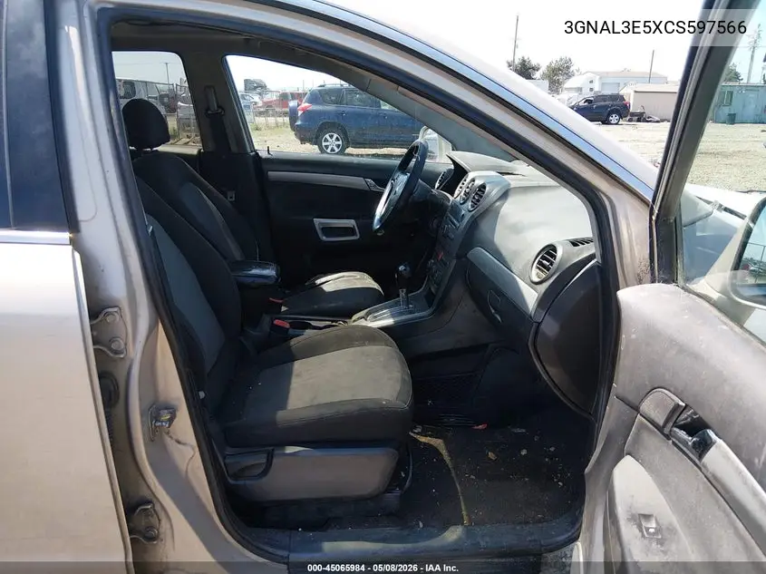 2012 Chevrolet Captiva Sport Lt VIN: 3GNAL3E5XCS597566 Lot: 45065984