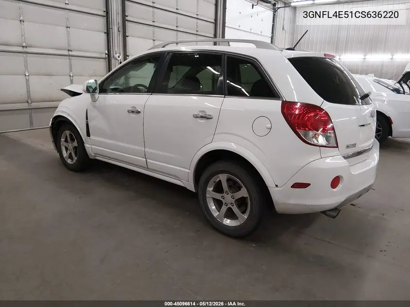 2012 Chevrolet Captiva Sport Ltz VIN: 3GNFL4E51CS636220 Lot: 45096614