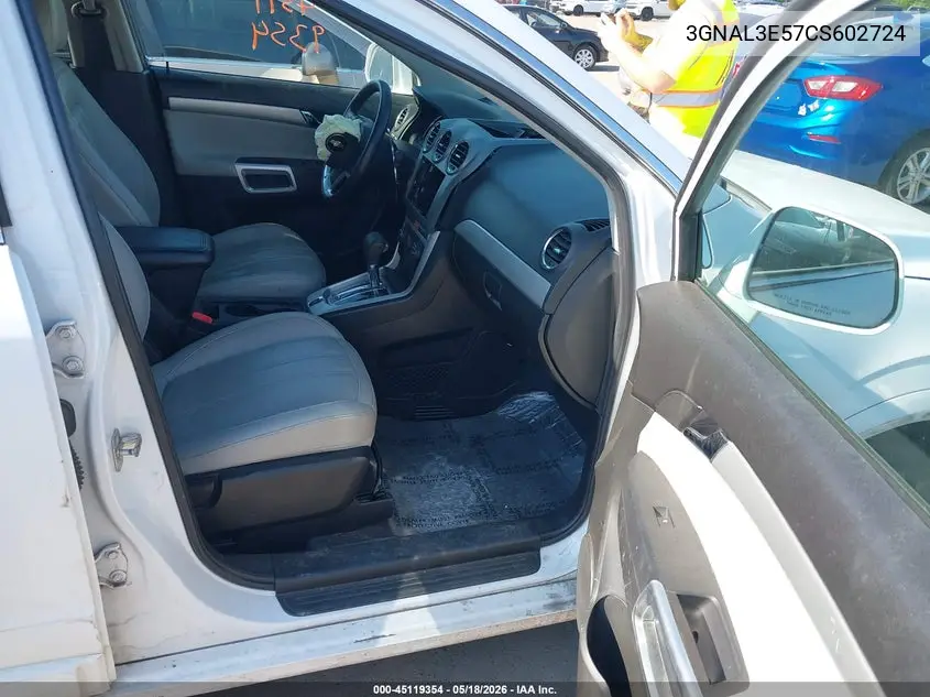 2012 Chevrolet Captiva Sport Lt VIN: 3GNAL3E57CS602724 Lot: 45119354