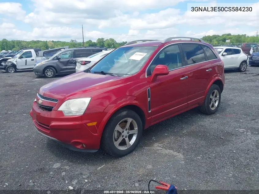2012 Chevrolet Captiva Sport Lt VIN: 3GNAL3E50CS584230 Lot: 45119509