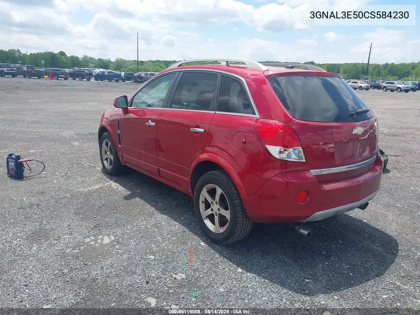 2012 Chevrolet Captiva Sport Lt VIN: 3GNAL3E50CS584230 Lot: 45119509