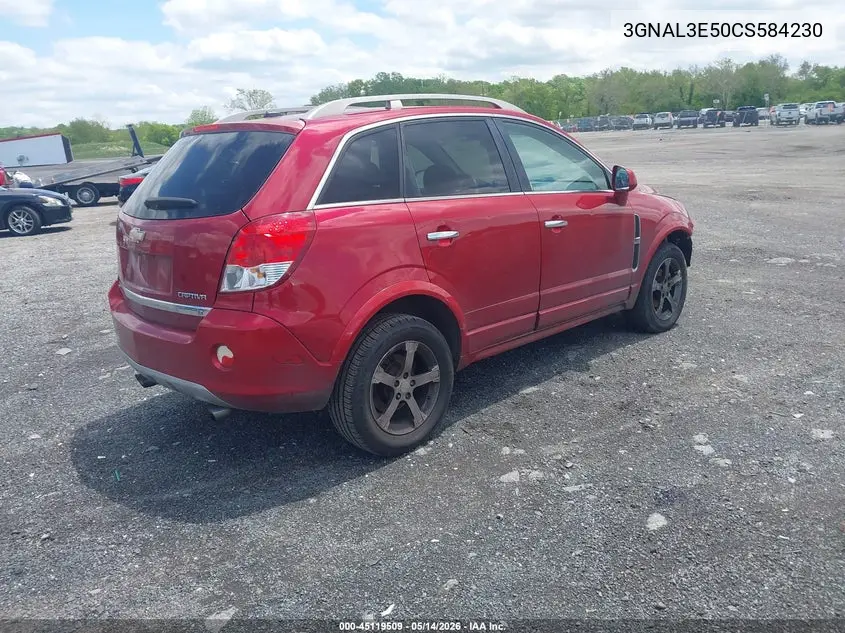 2012 Chevrolet Captiva Sport Lt VIN: 3GNAL3E50CS584230 Lot: 45119509