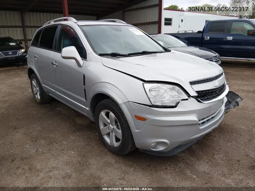 2012 Chevrolet Captiva Sport Lt VIN: 3GNAL3E56CS622317 Lot: 45133375