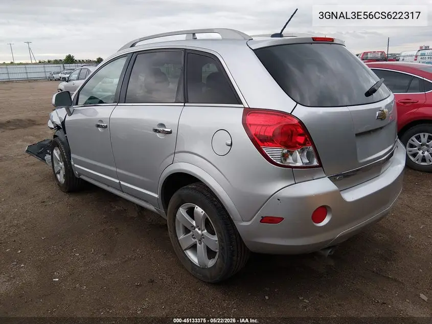 2012 Chevrolet Captiva Sport Lt VIN: 3GNAL3E56CS622317 Lot: 45133375