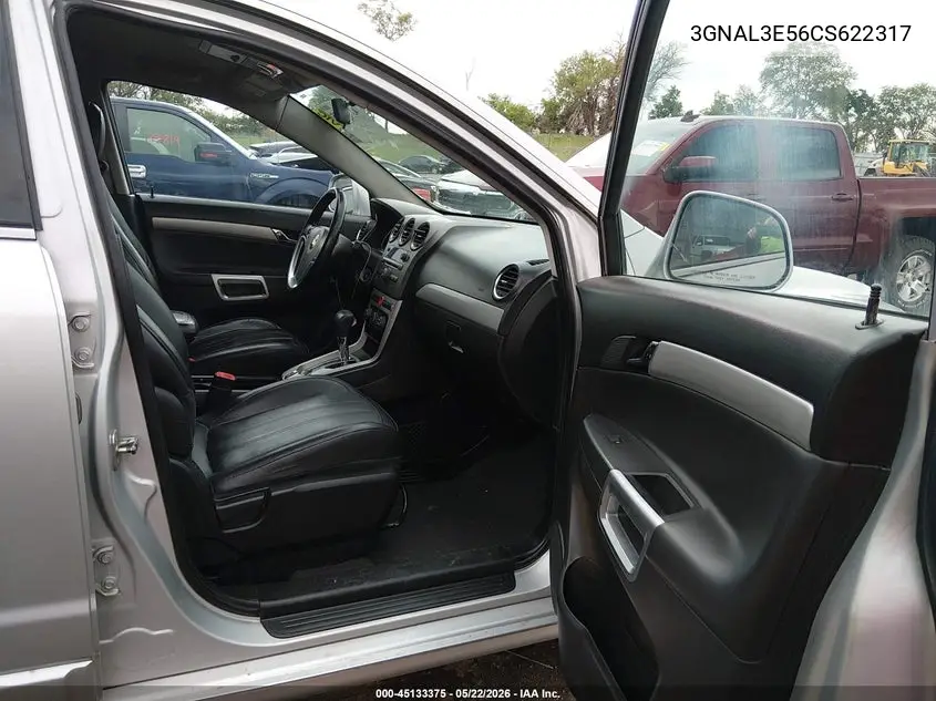 2012 Chevrolet Captiva Sport Lt VIN: 3GNAL3E56CS622317 Lot: 45133375