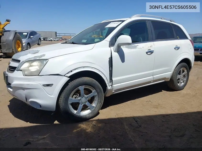 2012 Chevrolet Captiva Sport Ltz VIN: 3GNFL4E57CS605506 Lot: 45190302