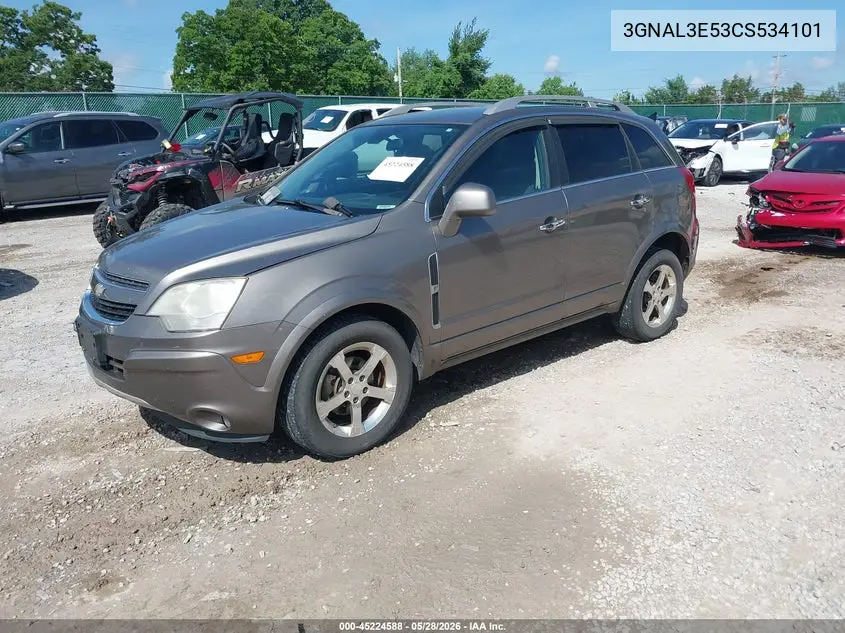 2012 Chevrolet Captiva Sport Lt VIN: 3GNAL3E53CS534101 Lot: 45224588