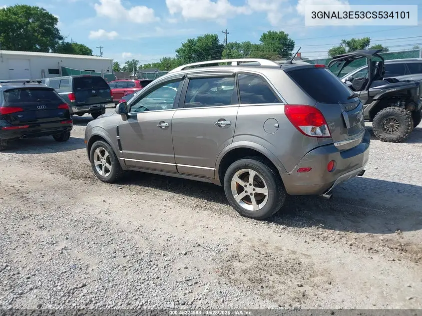 2012 Chevrolet Captiva Sport Lt VIN: 3GNAL3E53CS534101 Lot: 45224588