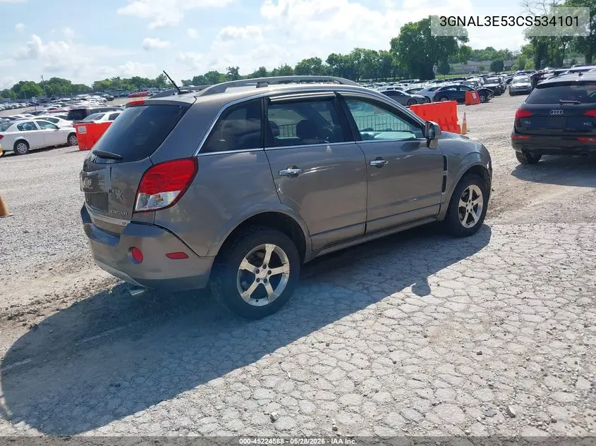 2012 Chevrolet Captiva Sport Lt VIN: 3GNAL3E53CS534101 Lot: 45224588