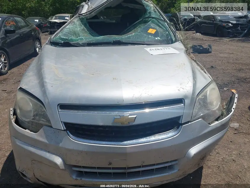 2012 Chevrolet Captiva Sport Lt VIN: 3GNAL3E59CS598384 Lot: 45282773