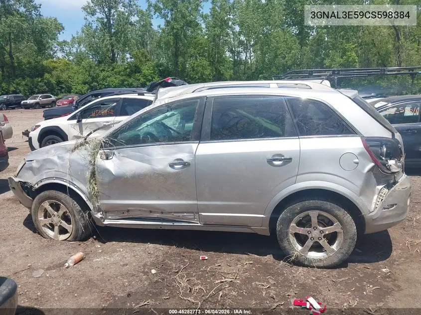 2012 Chevrolet Captiva Sport Lt VIN: 3GNAL3E59CS598384 Lot: 45282773