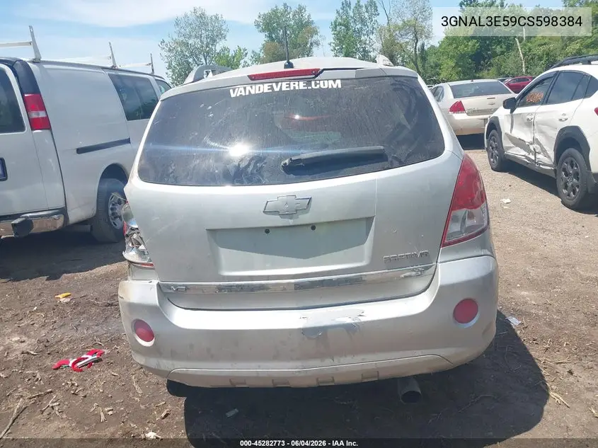2012 Chevrolet Captiva Sport Lt VIN: 3GNAL3E59CS598384 Lot: 45282773