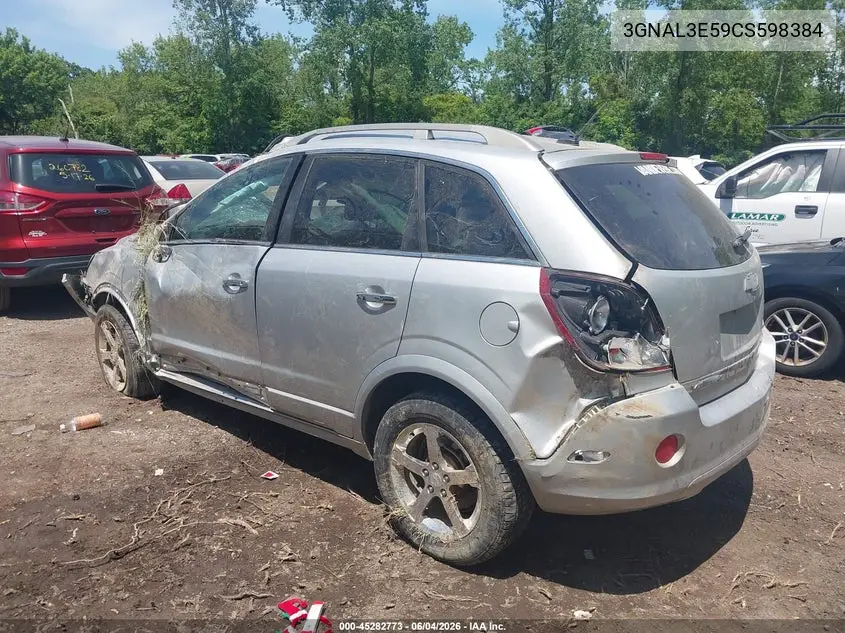 2012 Chevrolet Captiva Sport Lt VIN: 3GNAL3E59CS598384 Lot: 45282773