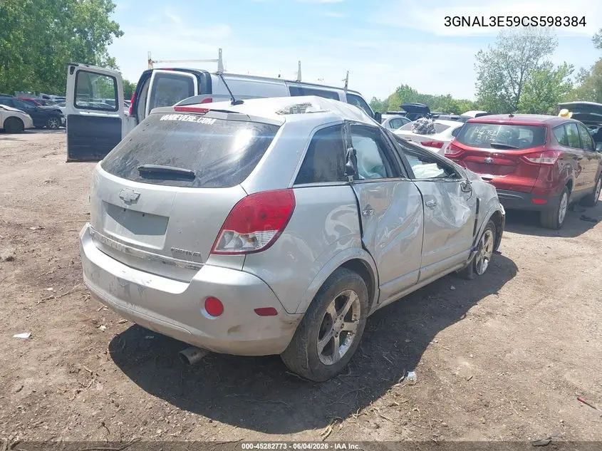 2012 Chevrolet Captiva Sport Lt VIN: 3GNAL3E59CS598384 Lot: 45282773