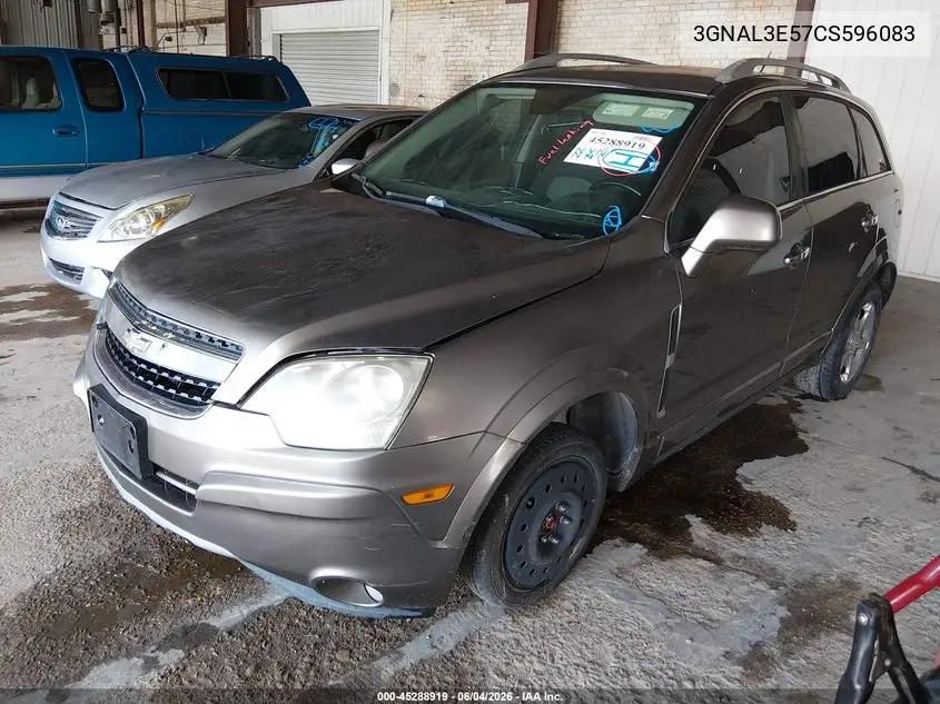 2012 Chevrolet Captiva Sport Lt VIN: 3GNAL3E57CS596083 Lot: 45288919