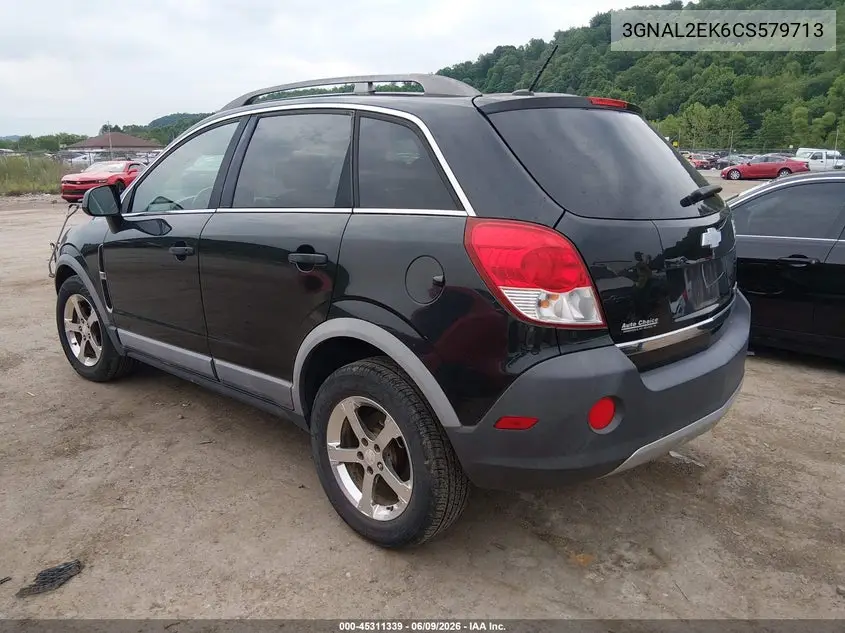 2012 Chevrolet Captiva Sport 2Ls VIN: 3GNAL2EK6CS579713 Lot: 45311339