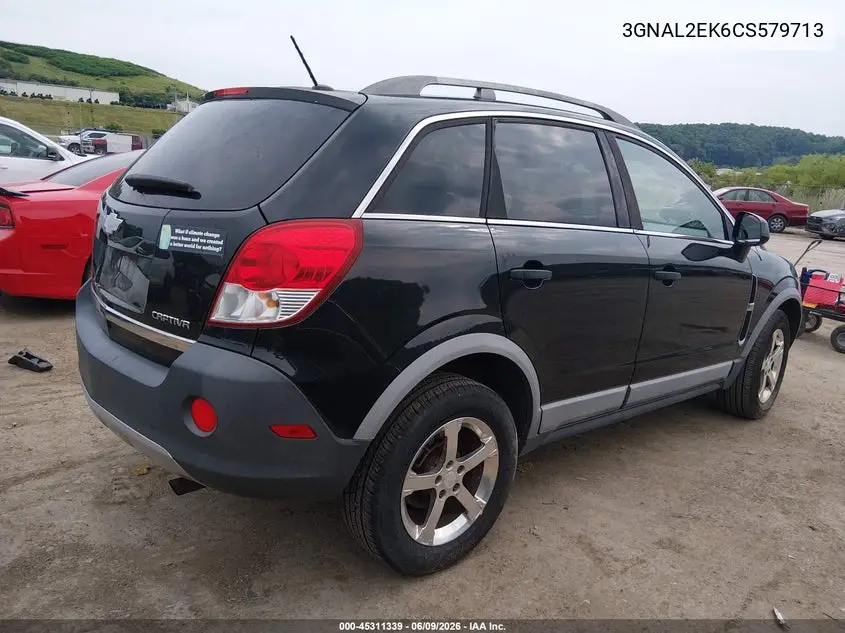 2012 Chevrolet Captiva Sport 2Ls VIN: 3GNAL2EK6CS579713 Lot: 45311339