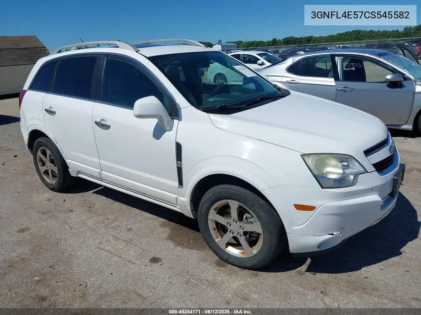 2012 Chevrolet Captiva Sport Ltz VIN: 3GNFL4E57CS545582 Lot: 45354171