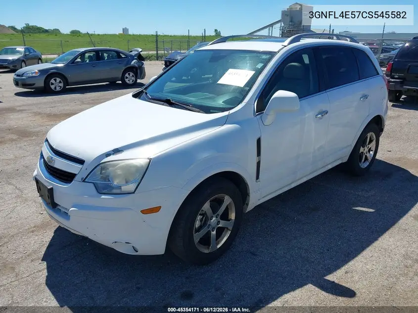 2012 Chevrolet Captiva Sport Ltz VIN: 3GNFL4E57CS545582 Lot: 45354171